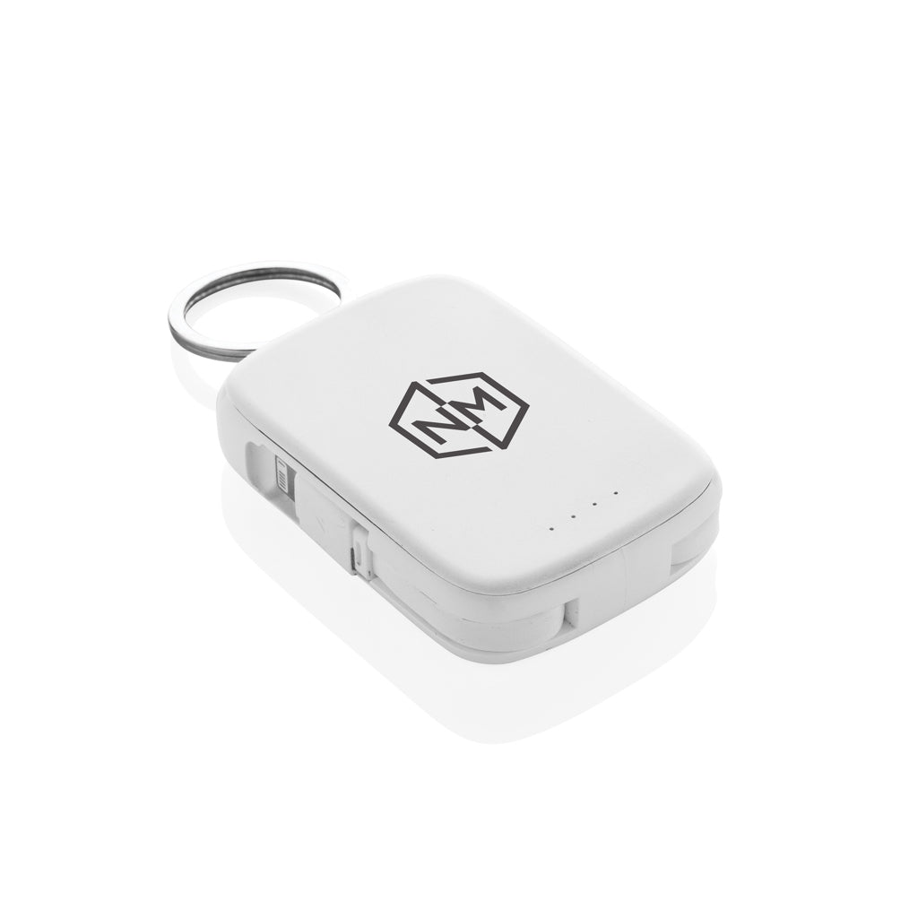 Nexo RCS keychain 2000 mah powerbank with integrated cables