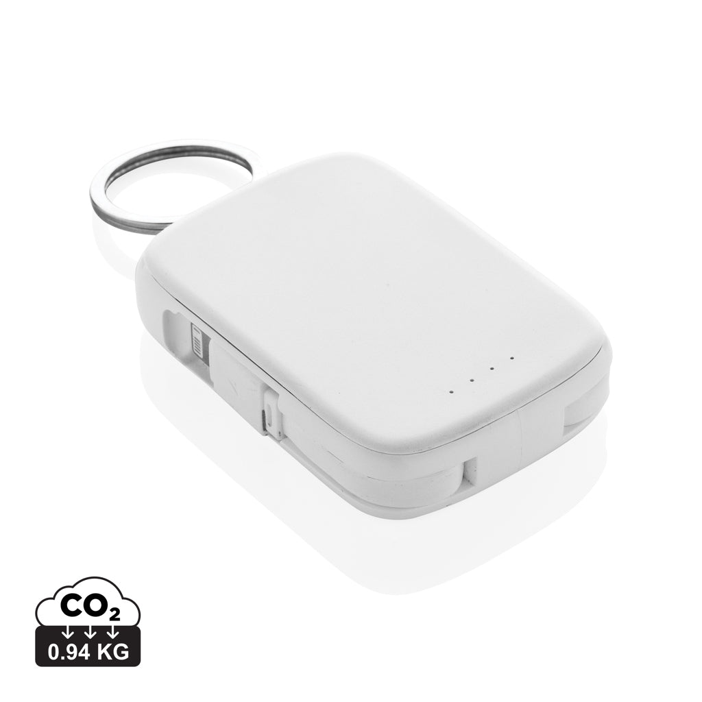 Nexo RCS keychain 2000 mah powerbank with integrated cables