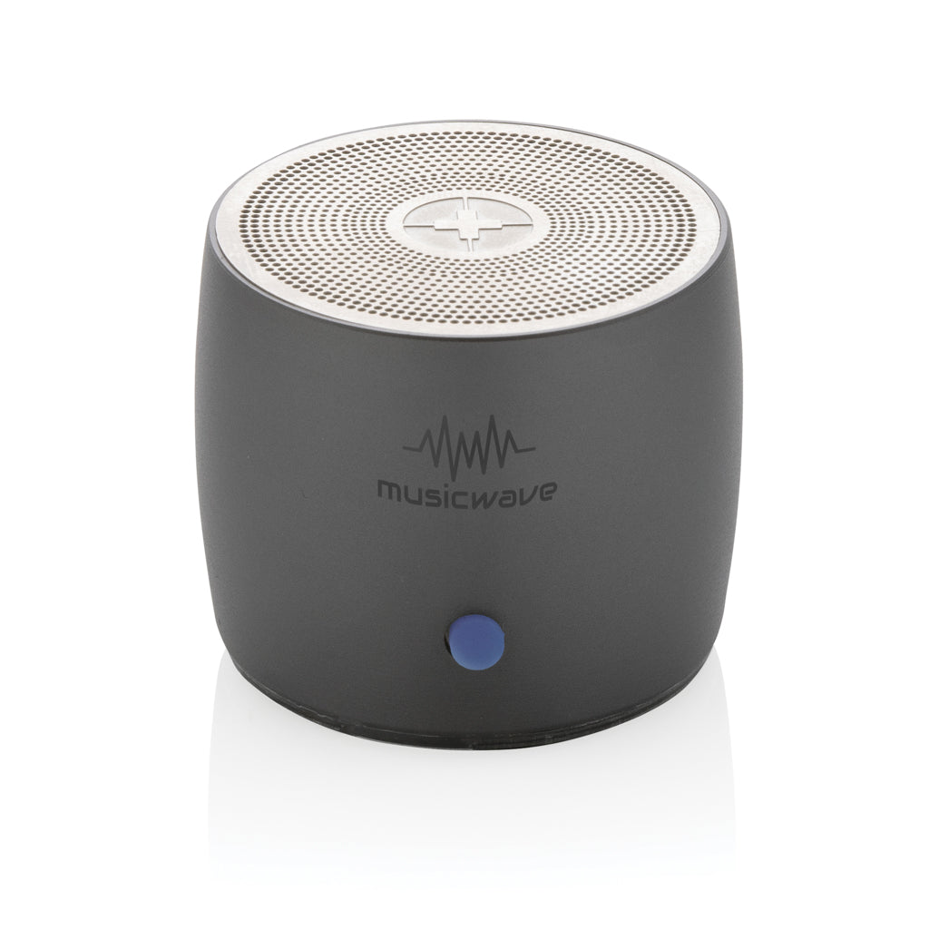 Swiss Peak RCS recycled aluminium 3W bass speaker