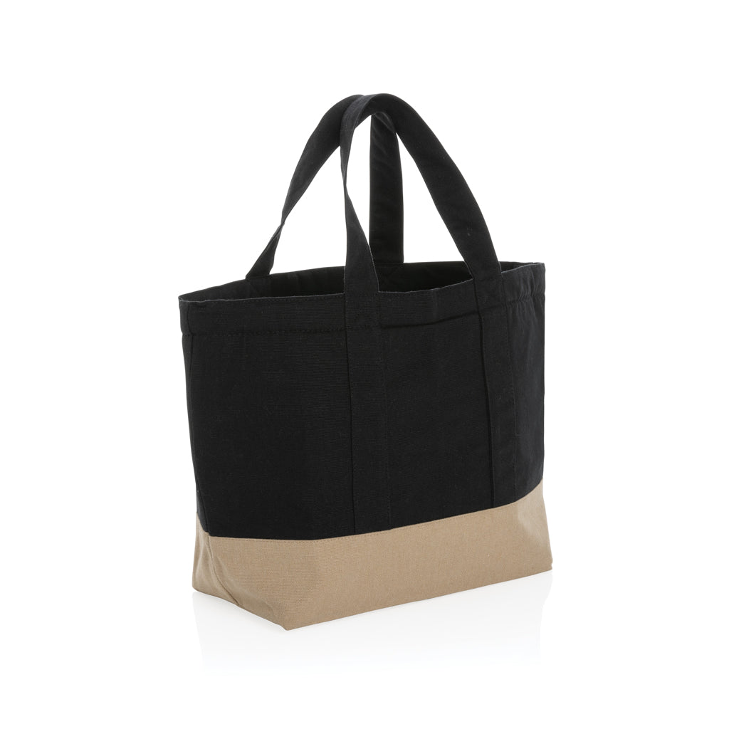 Impact Aware™ 285 gsm rcanvas cooler bag undyed - black, Recycled Canvas