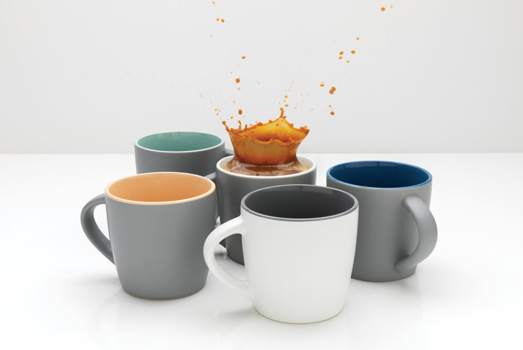 Ceramic mug with coloured inner 300ml