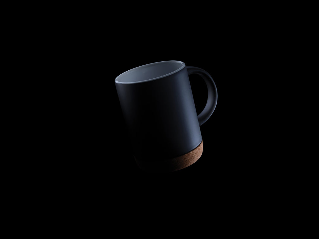 Ceramic mug with cork base 280ml