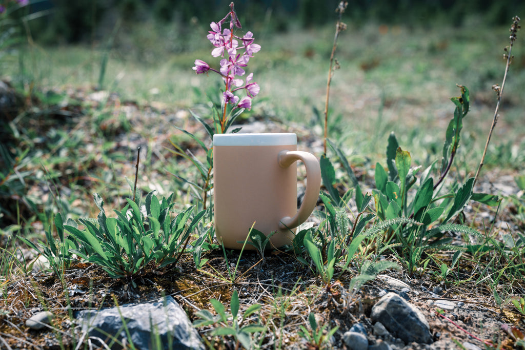 Ceramic mug with white rim 300ml