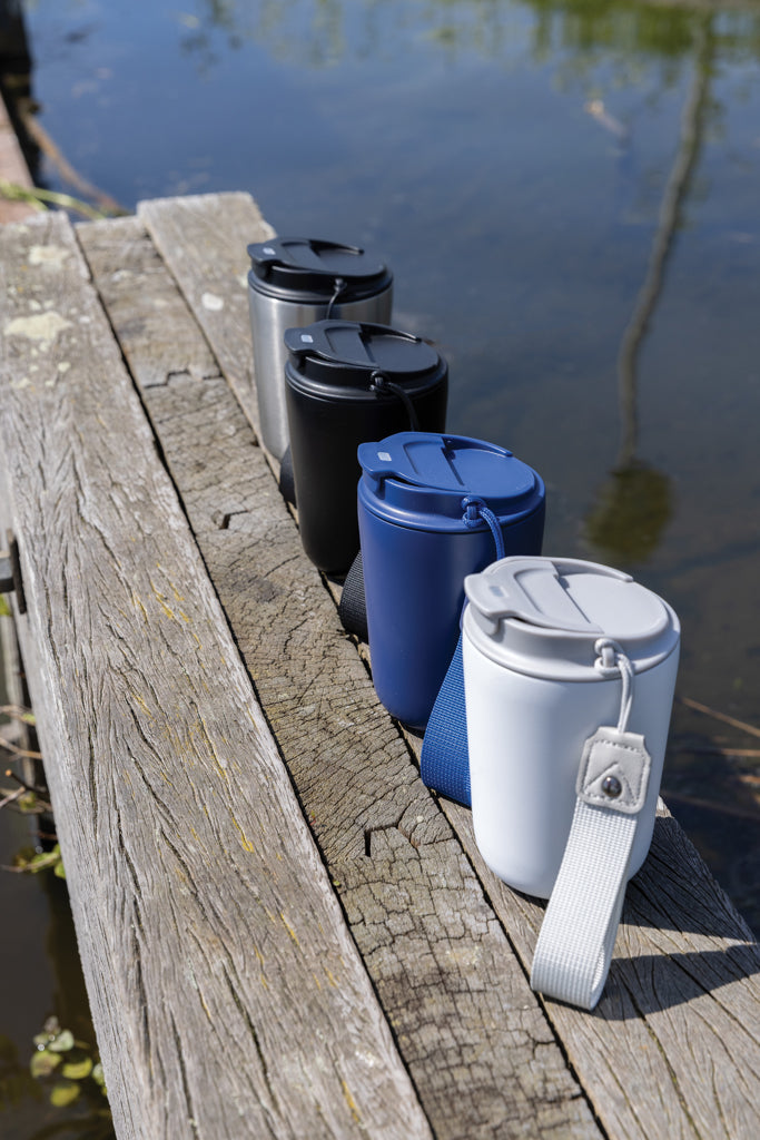 Cuppa RCS re-steel vacuum tumbler with lanyard