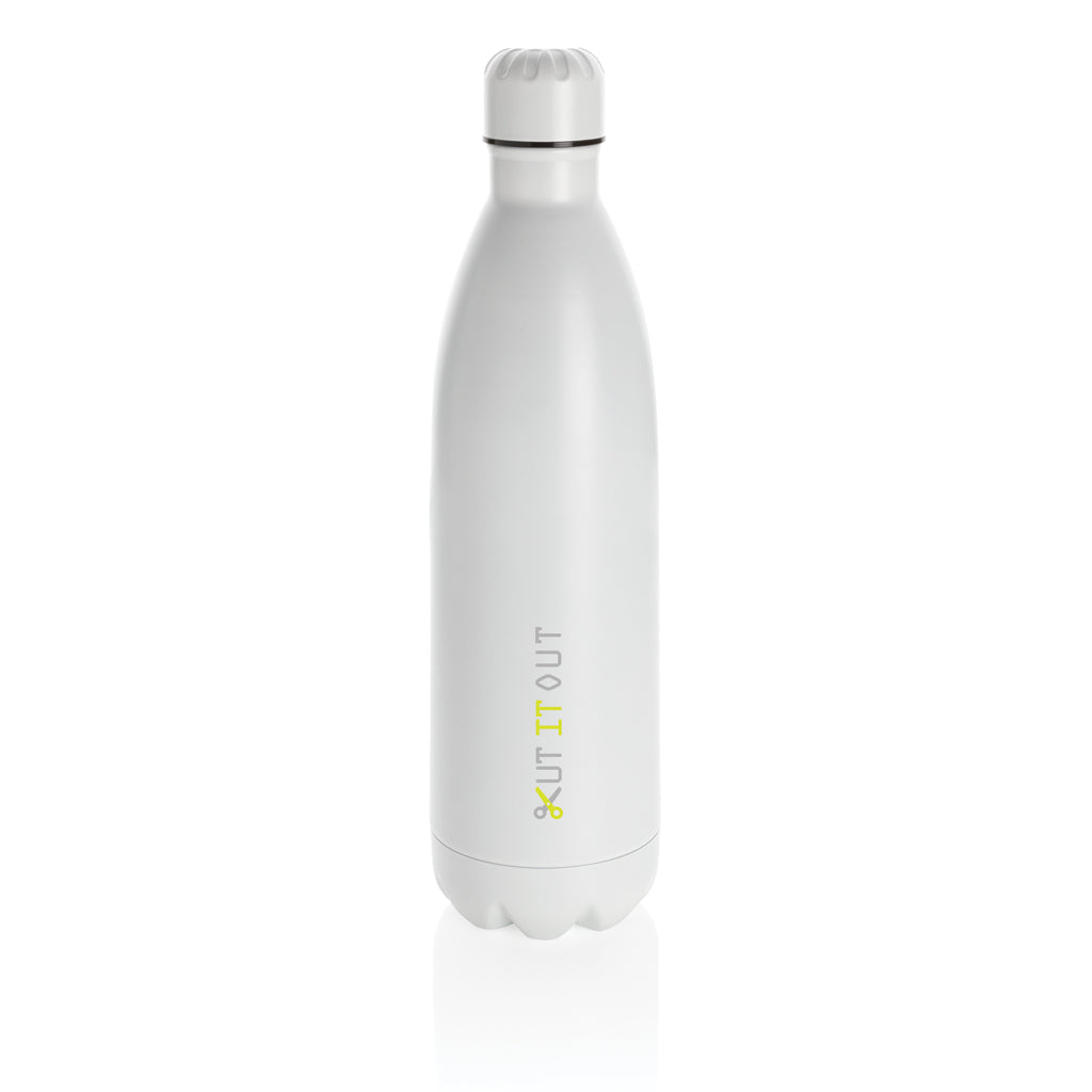 Solid colour vacuum stainless steel bottle 1L