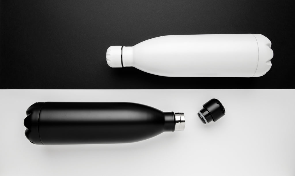 Solid colour vacuum stainless steel bottle 1L