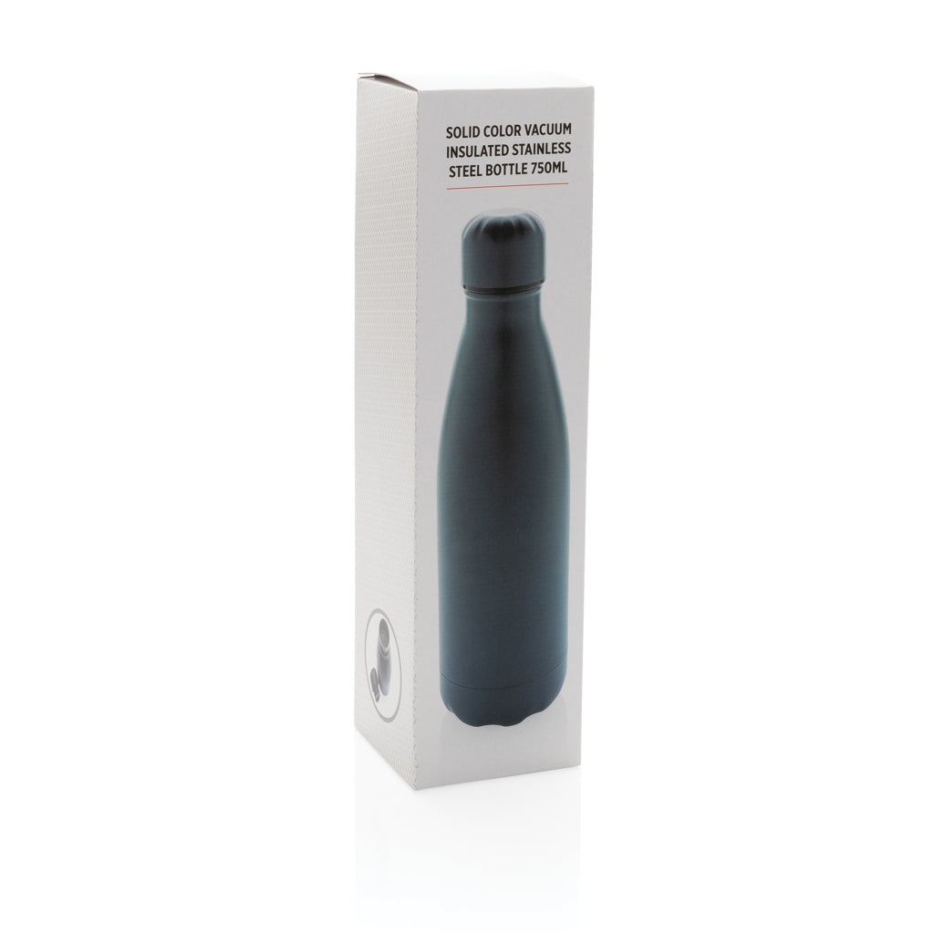 Solid colour vacuum stainless steel bottle 750ml