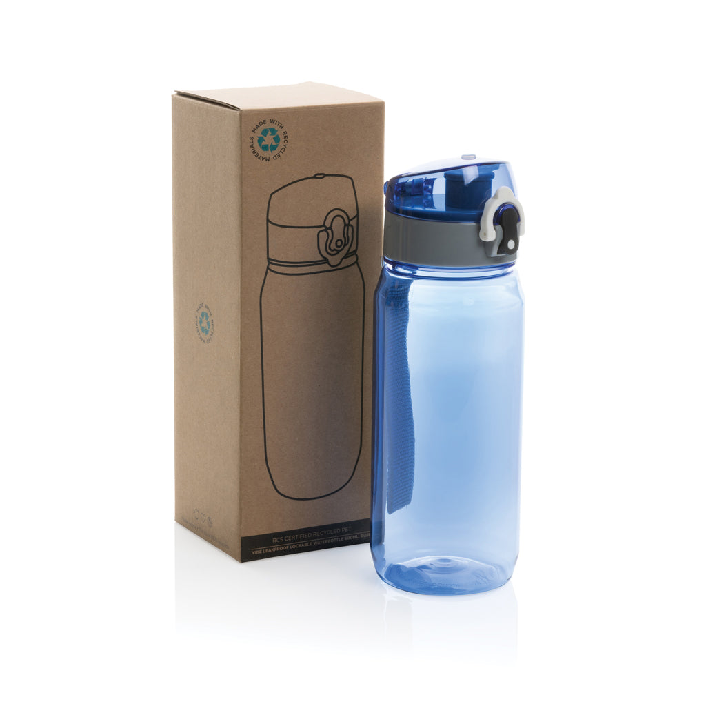Yide RCS Recycled PET leakproof lockable waterbottle 600ml