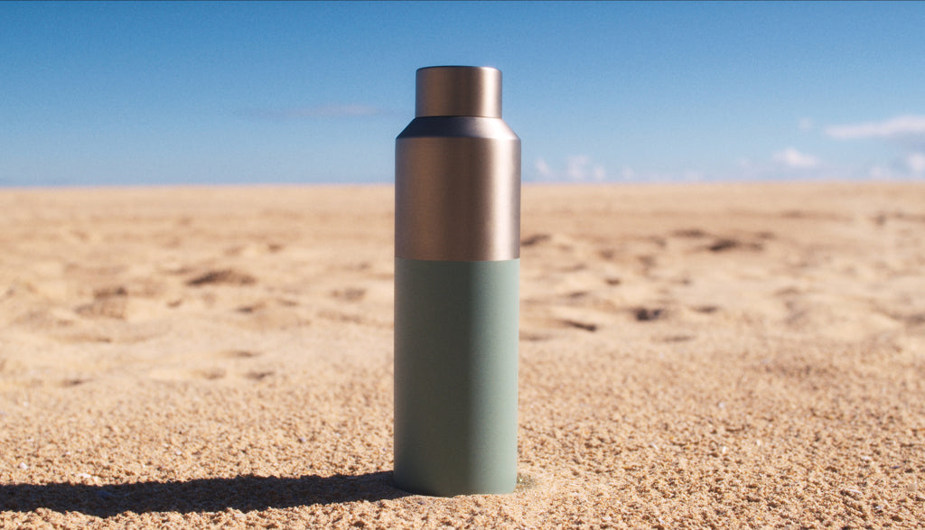 Fluid RCS certified recycled steel water bottle 600ml