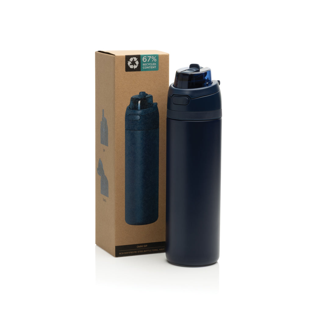 Omni Sip RCS certified re-steel lockable bottle 720ml