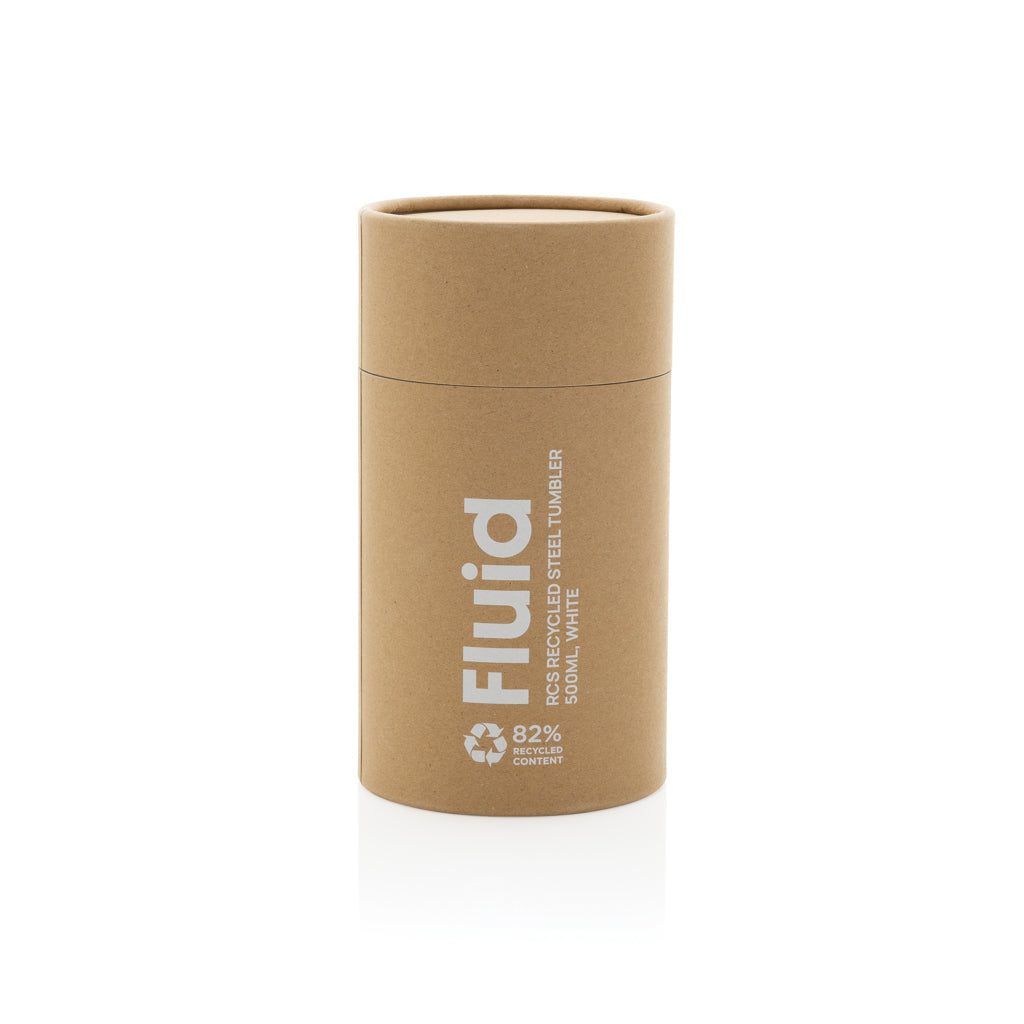 Fluid RCS certified recycled steel tumbler 500ml
