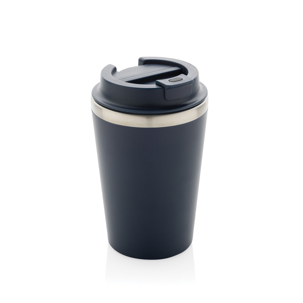 Java RCS recycled double wall tumbler 350ML - navy, Recycled Polypropylene,Polypropylene