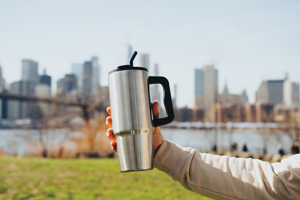 Embrace deluxe RCS recycled stainless steel tumbler 900ml