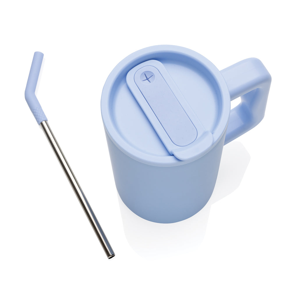 Cube RCS certified recycled steel mug 800ml