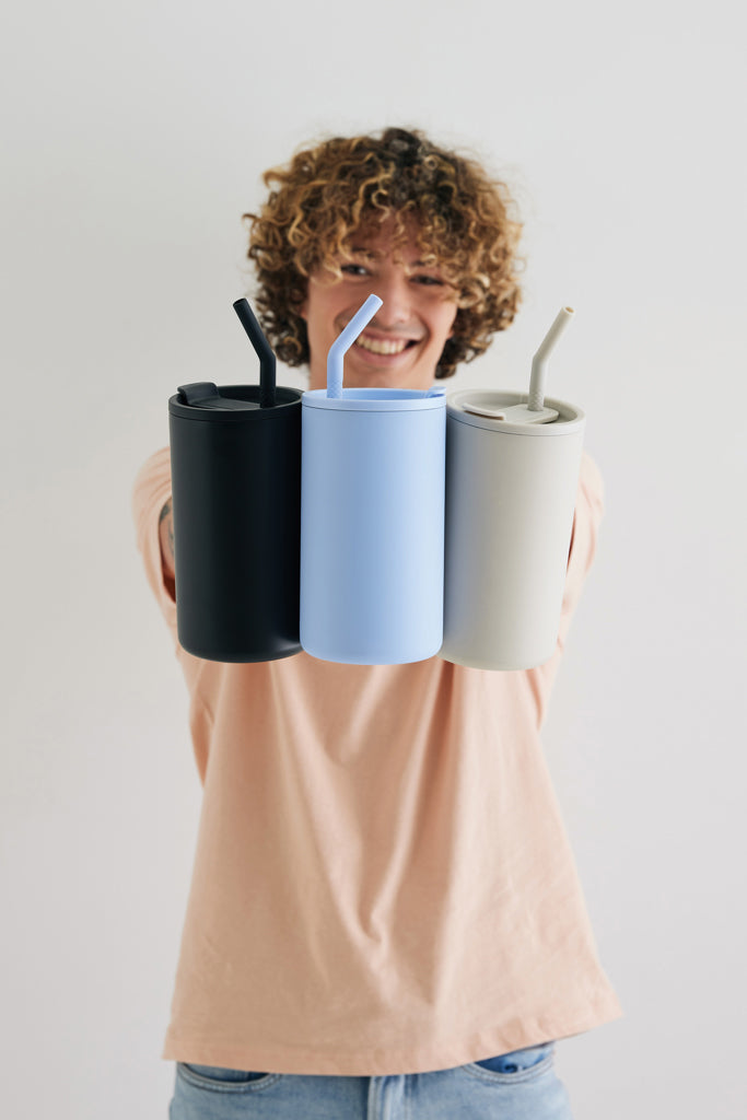 Cube RCS certified recycled steel mug 800ml