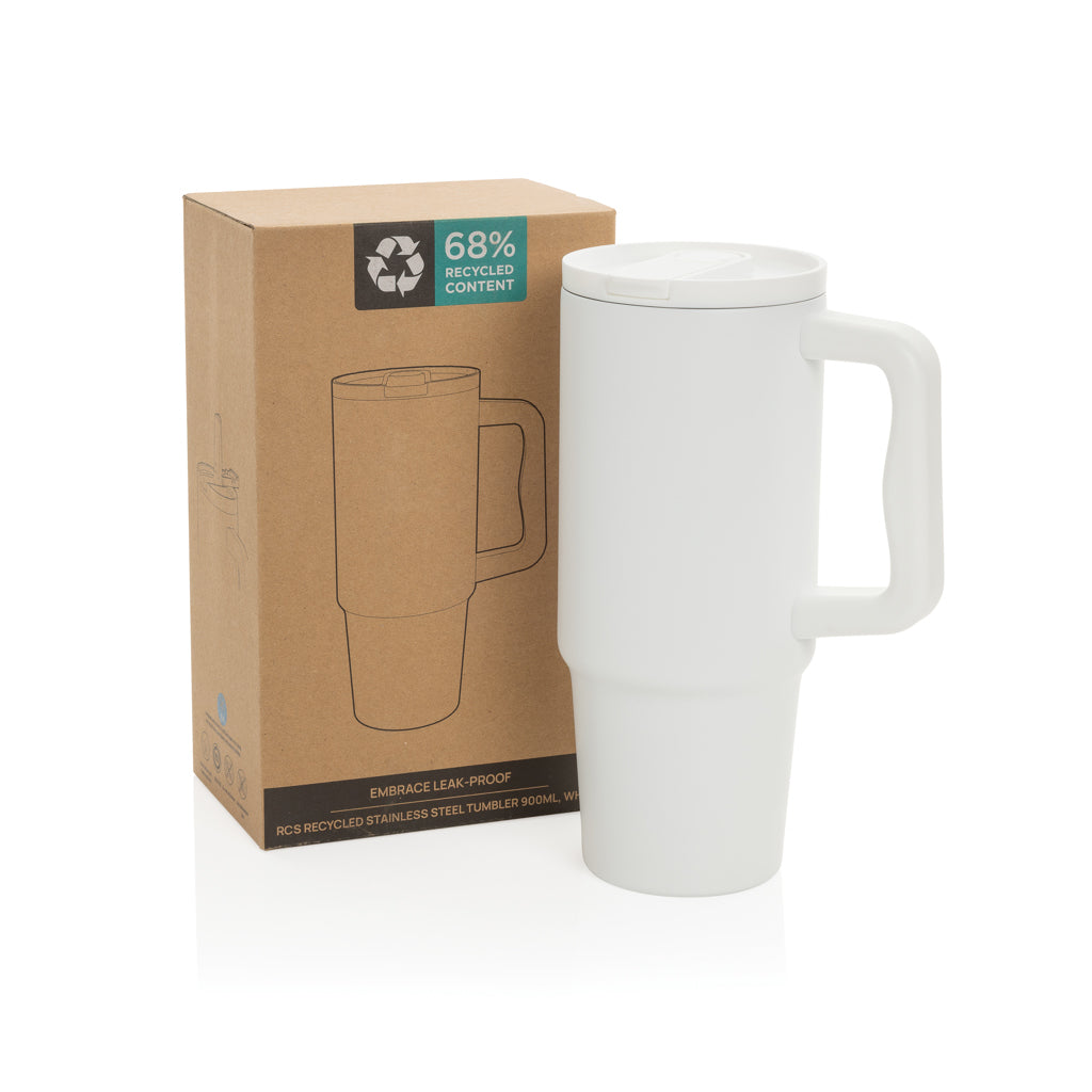 Embrace Leakproof RCS recycled stainless steel tumbler 900ml