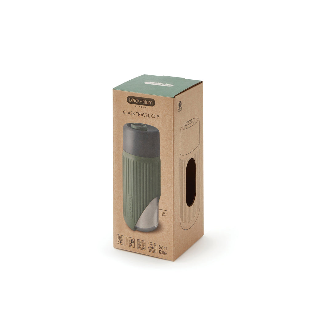 Black+Blum Glass Travel Cup 340ML