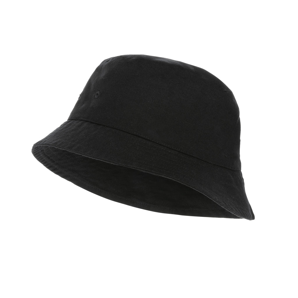 Impact Aware™ 285 gsm rcanvas one size bucket hat undyed - black, Recycled Canvas
