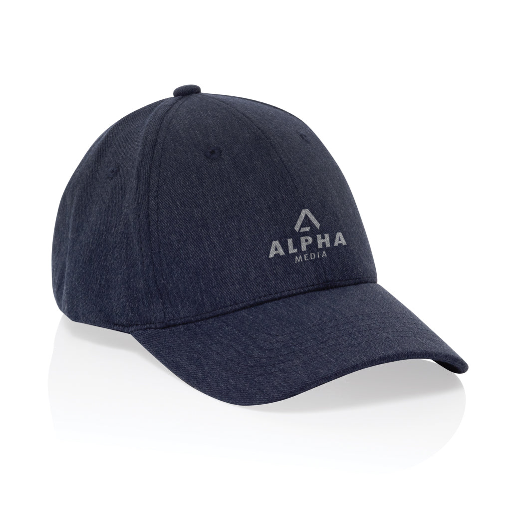 Milo AWARE™ recycled heather 6 panel cap 200gr