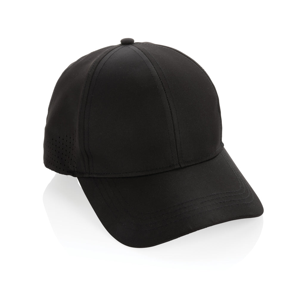 Impact AWARE™ RPET 6 panel sports cap - black, rPET