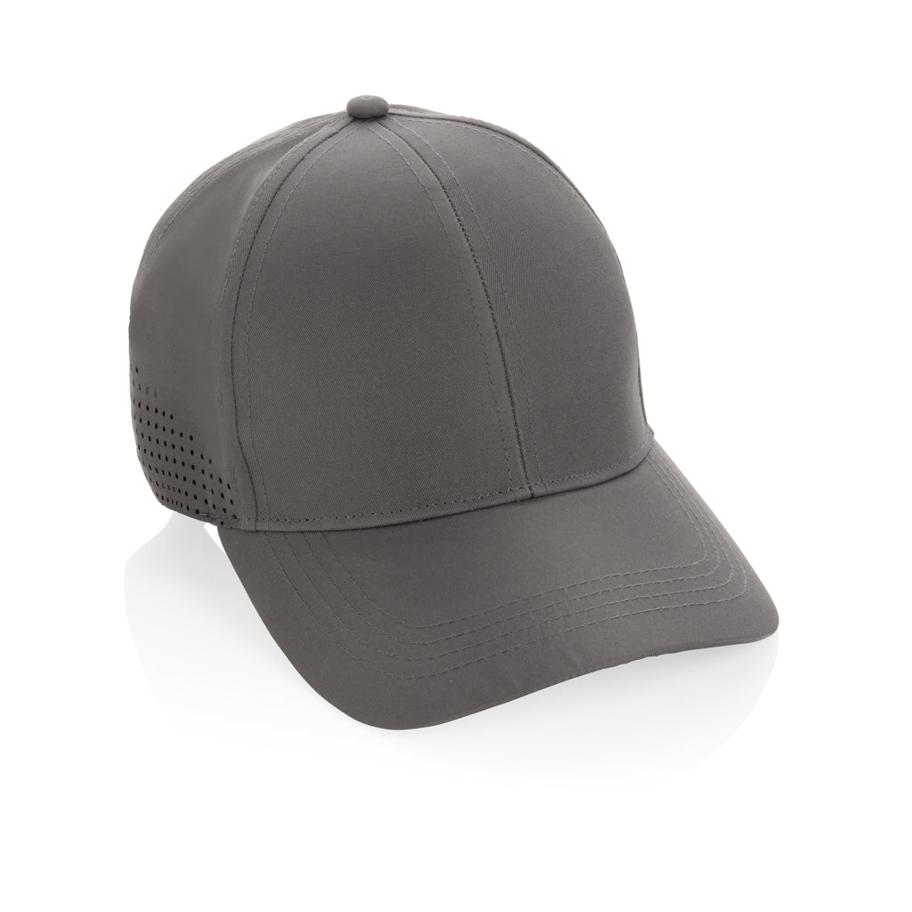 Impact AWARE™ RPET 6 panel sports cap - grey, rPET