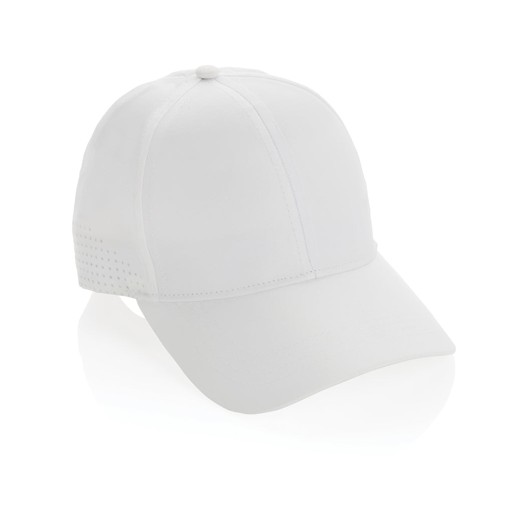 Impact AWARE™ RPET 6 panel sports cap - white, rPET
