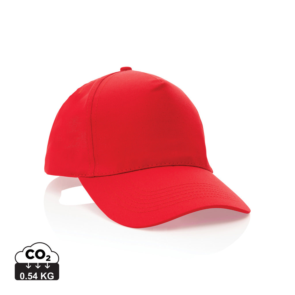 Impact 5 panel 190gr Recycled cotton cap with AWARE™ tracer
