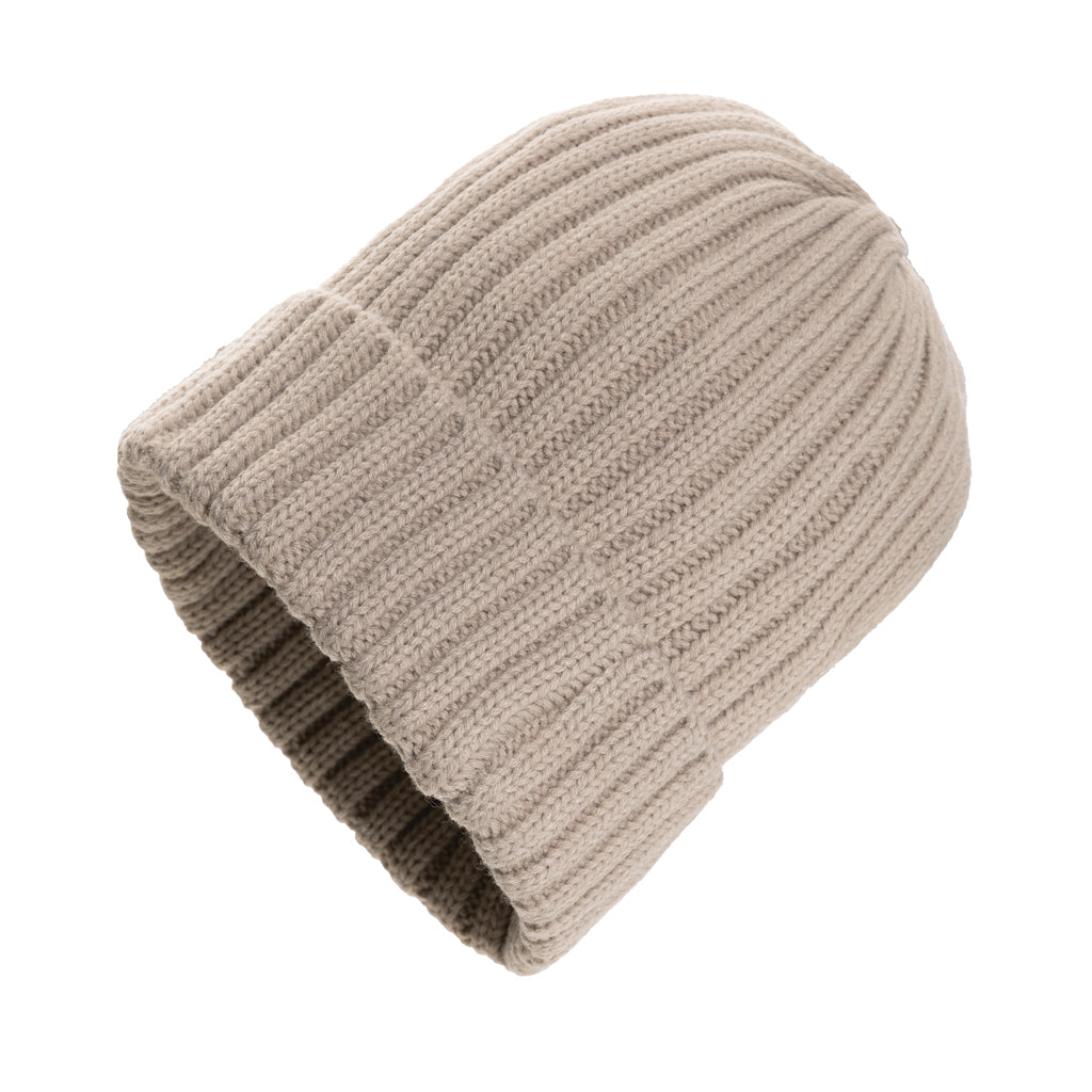 Kennedi AWARE™ Polylana® beanie with large rib - desert, Acrylic