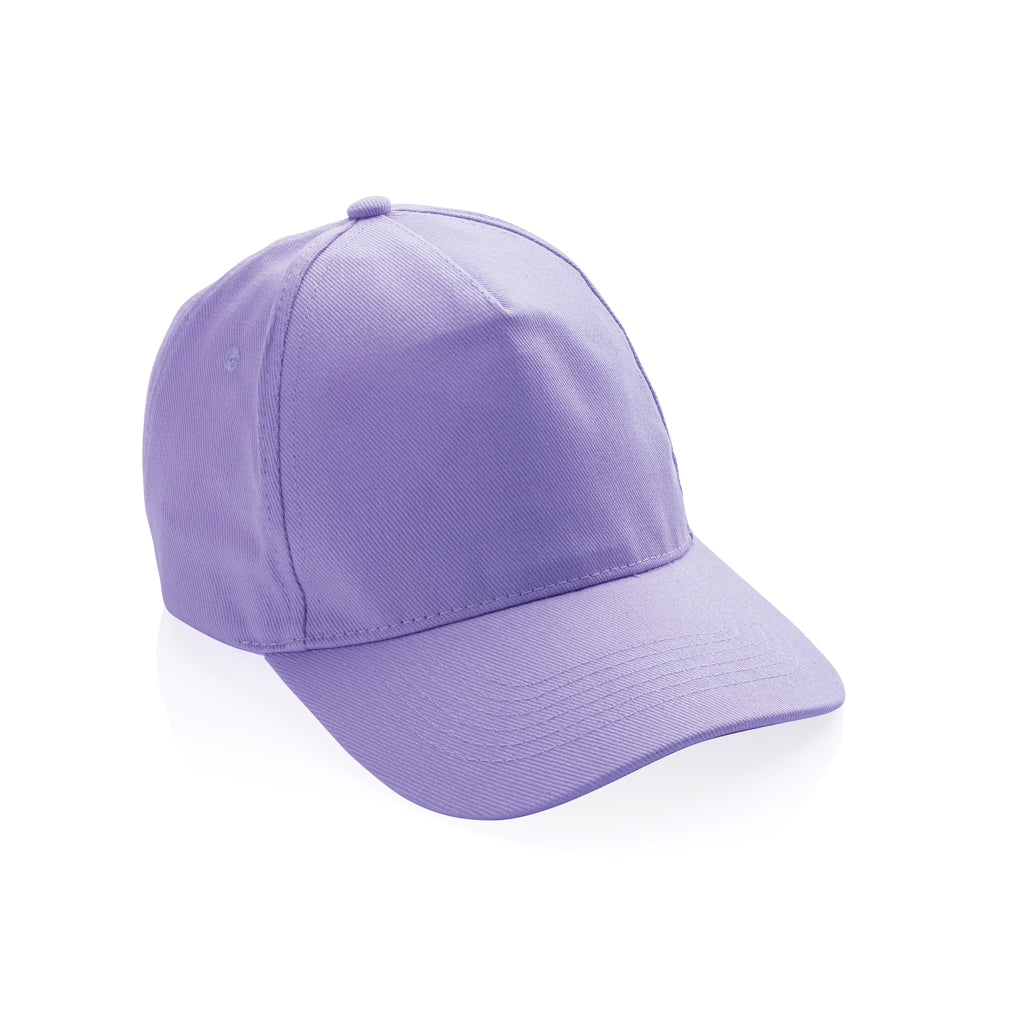 Impact 5panel 280gr Recycled cotton cap with AWARE™ tracer - lavender, Recycled cotton