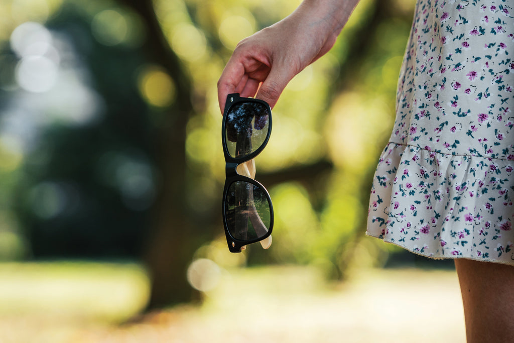 Bamboo and RCS recycled plastic sunglasses