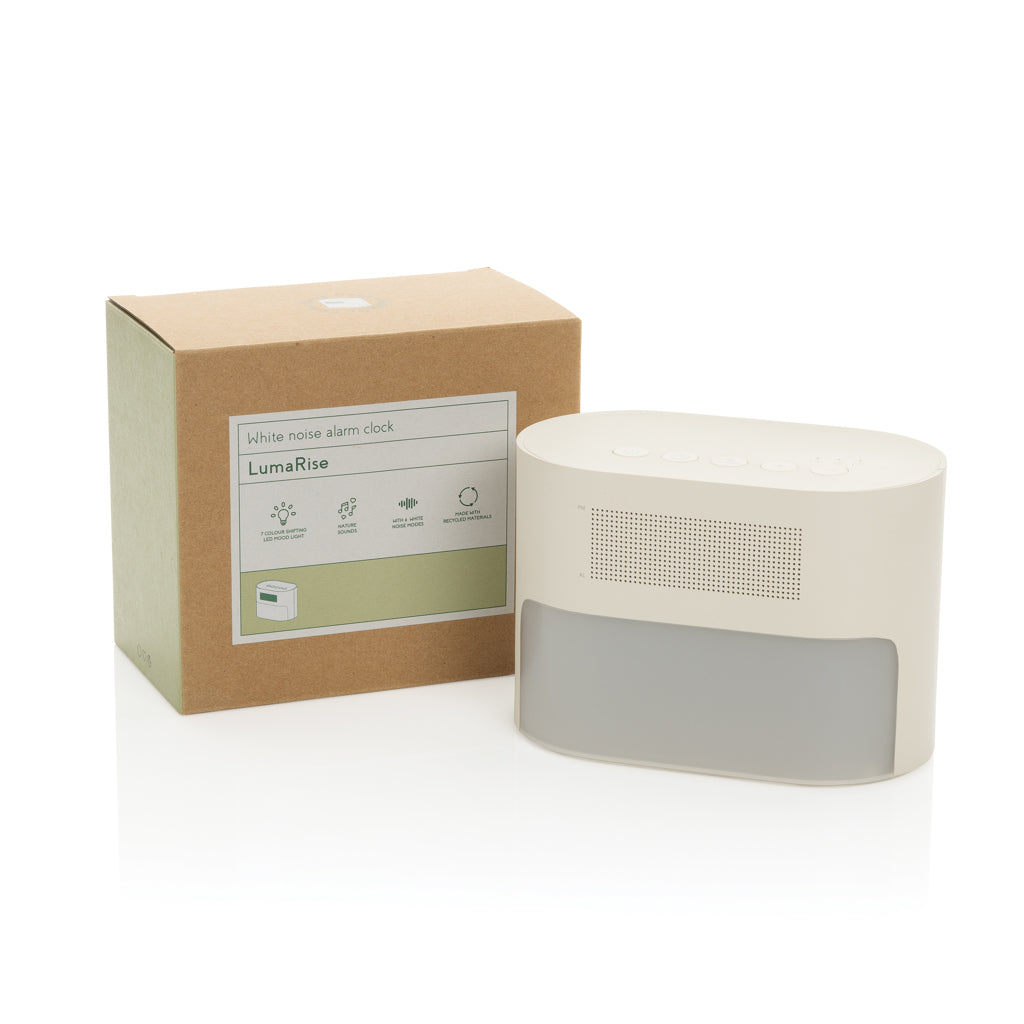 LumaRise RCS reycled plastic white noise alarm clock