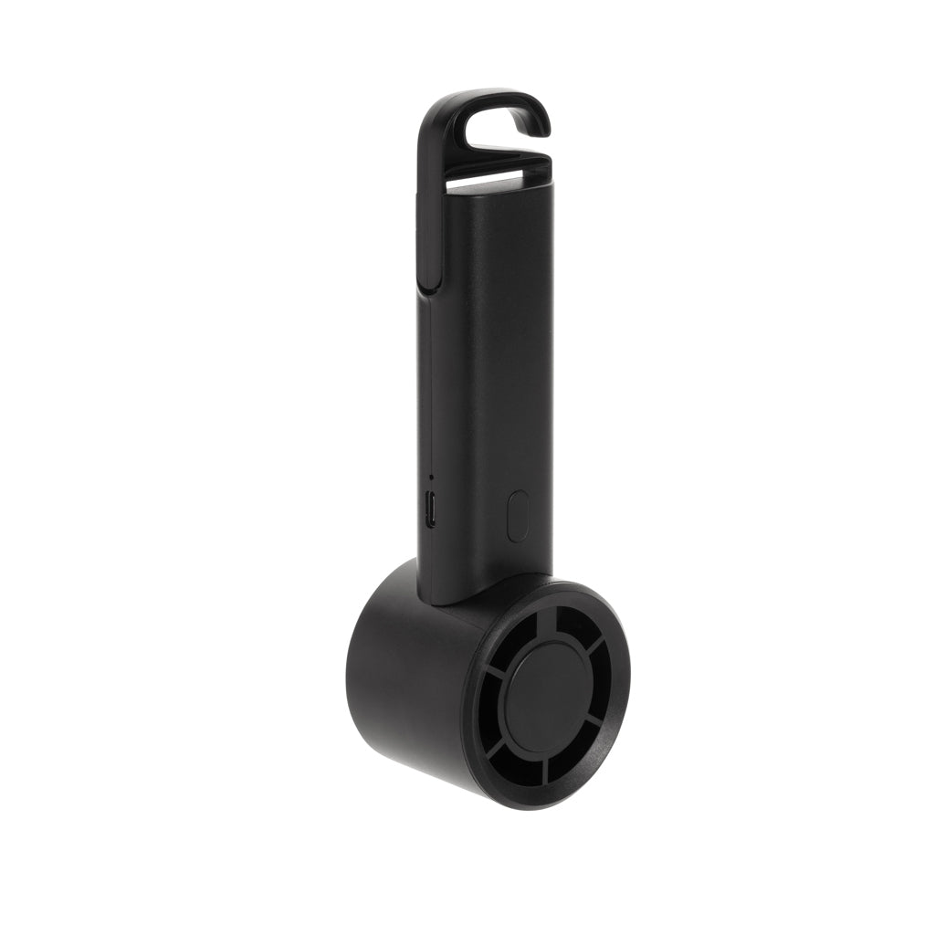 Twist RCS recycled plastic re-chargeable portable fan