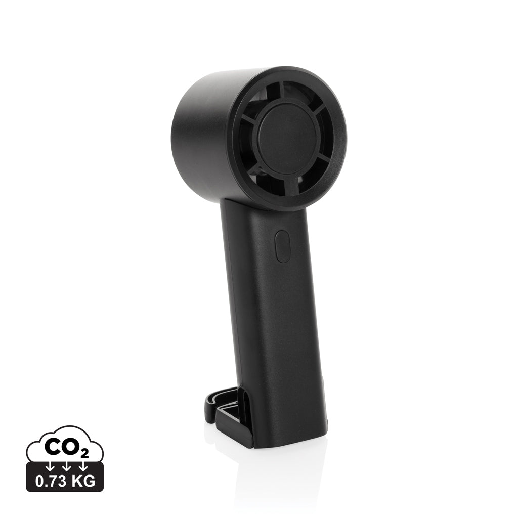 Twist RCS recycled plastic re-chargeable portable fan