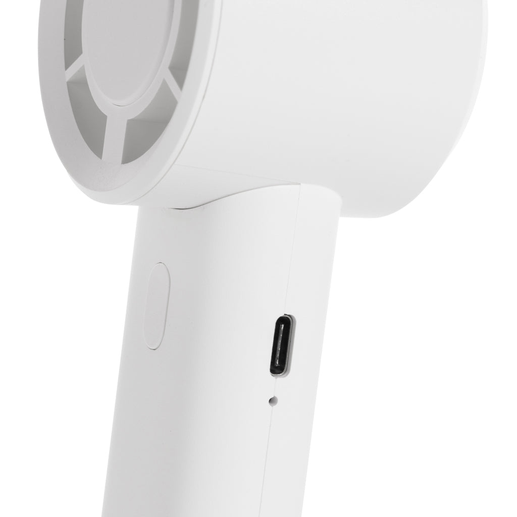 Twist RCS recycled plastic re-chargeable portable fan