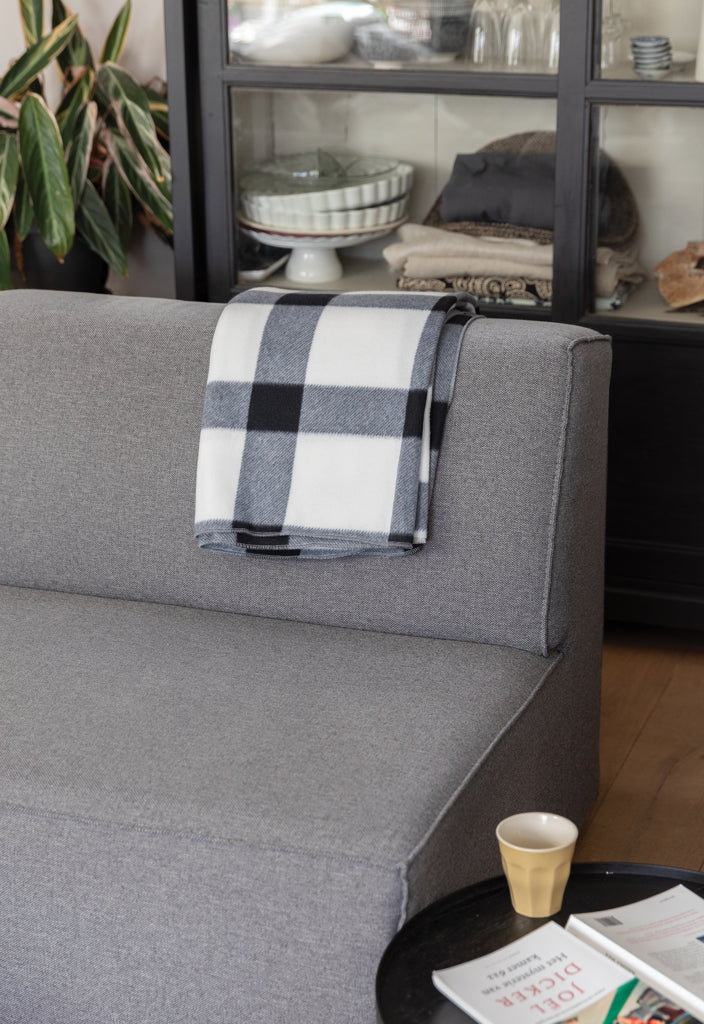 Soft plaid fleece blanket