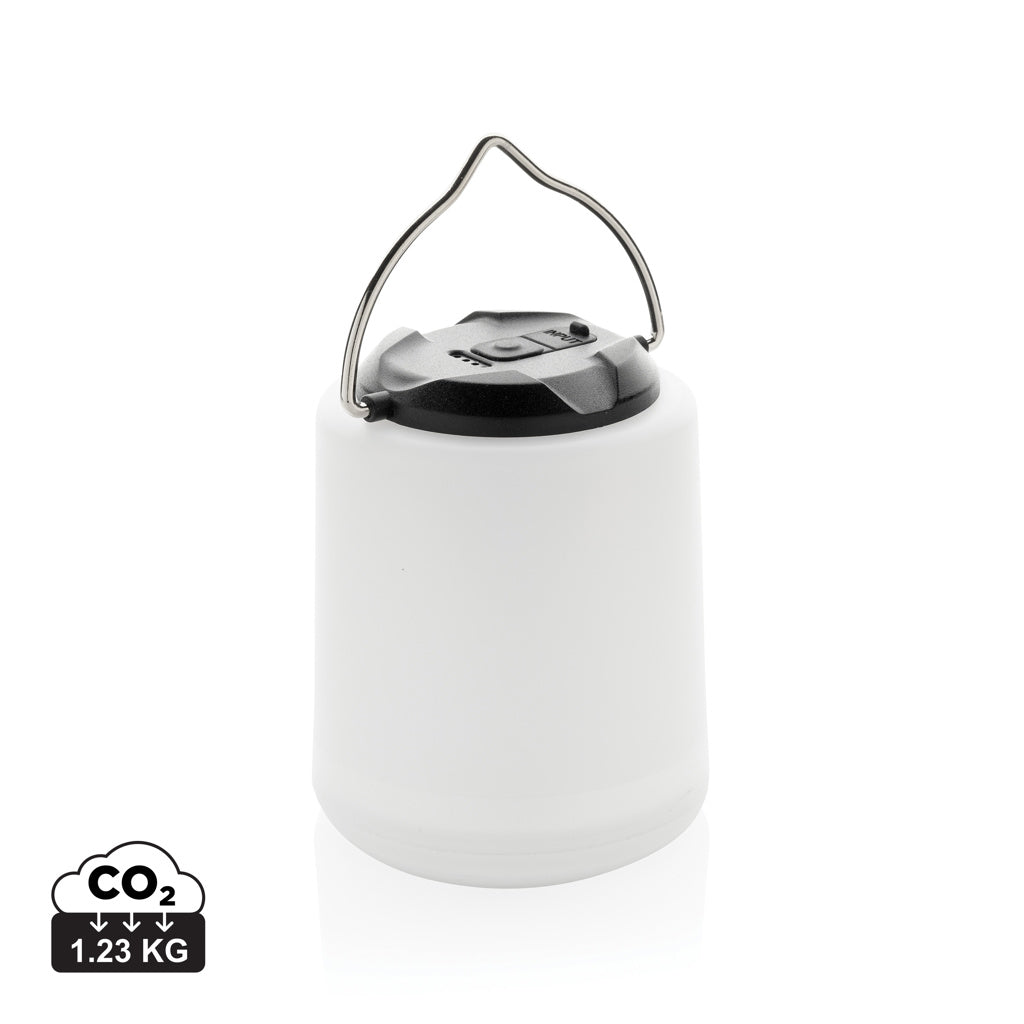 Limio RCS recycled plastic portable re-chargeable table lamp