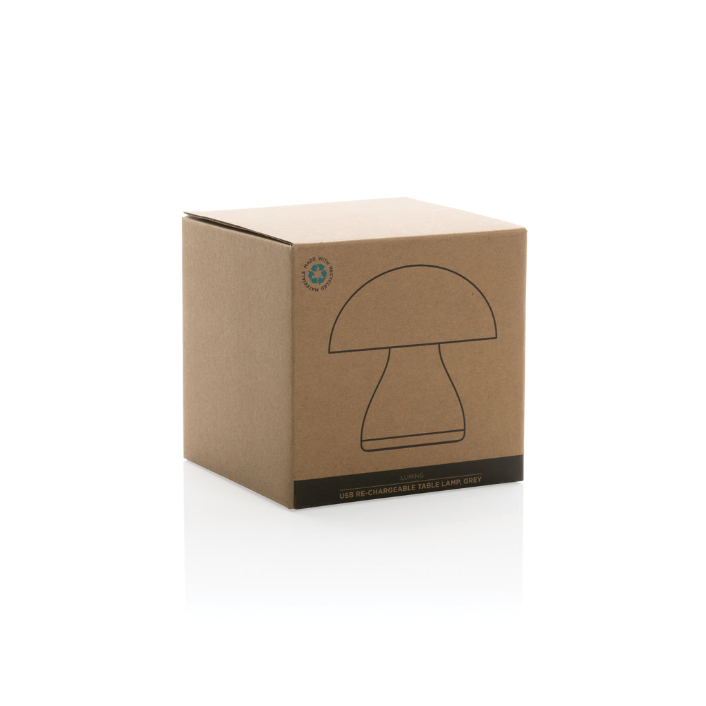 Luming RCS recycled plastic USB re-chargeable table lamp
