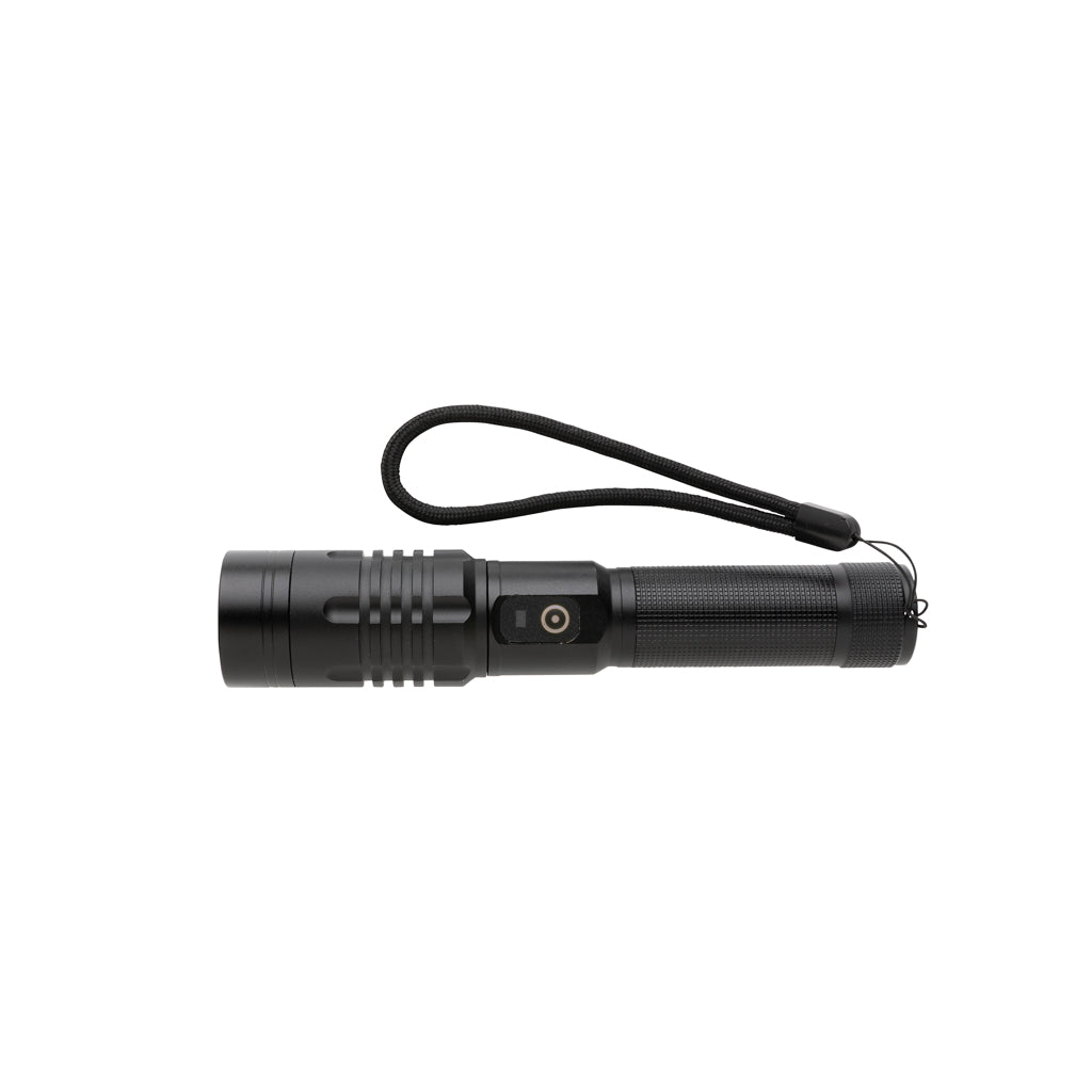 Gear X USB re-chargeable torch - black, Aluminium,Polycarbonate