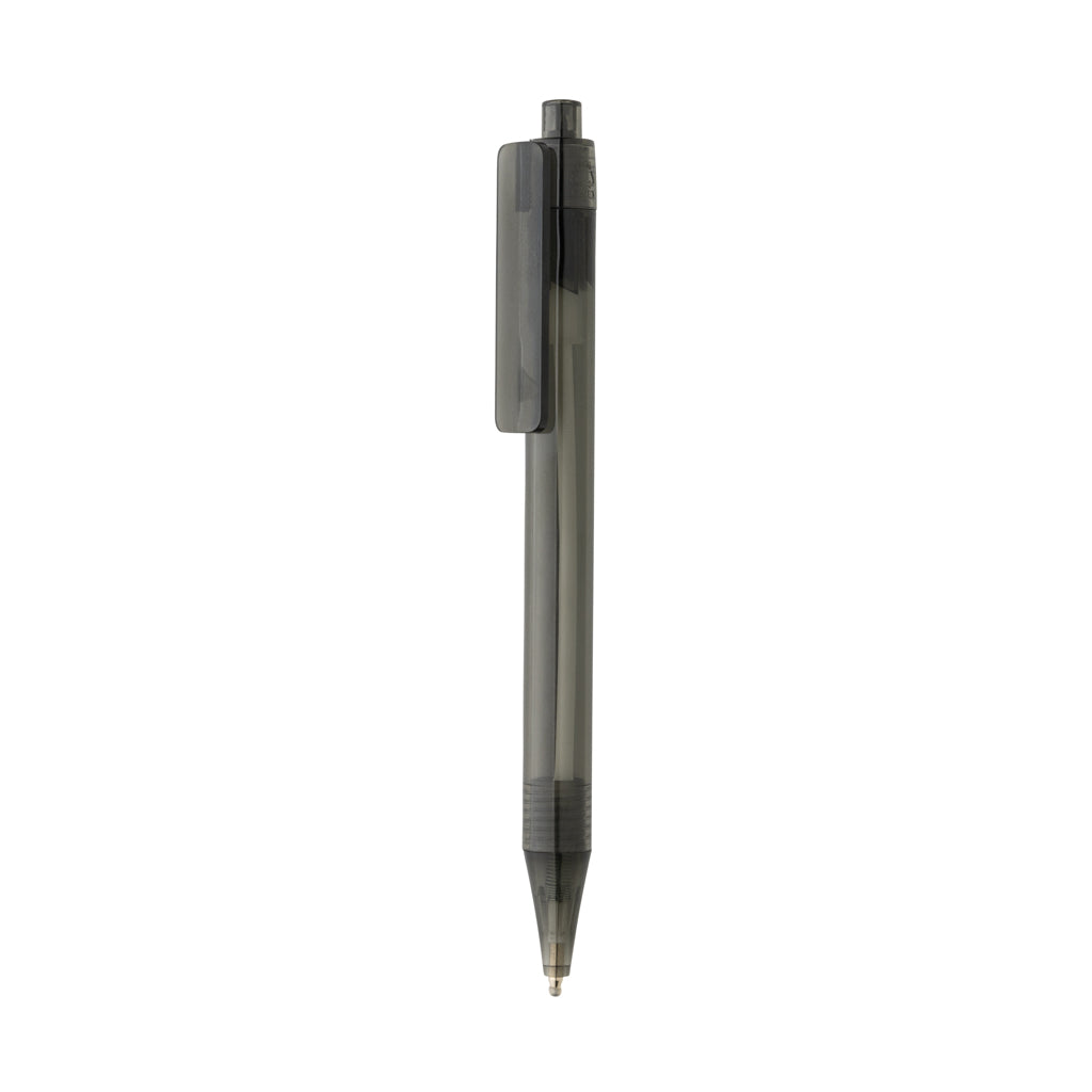 GRS RPET X8 transparent pen - black, rPET