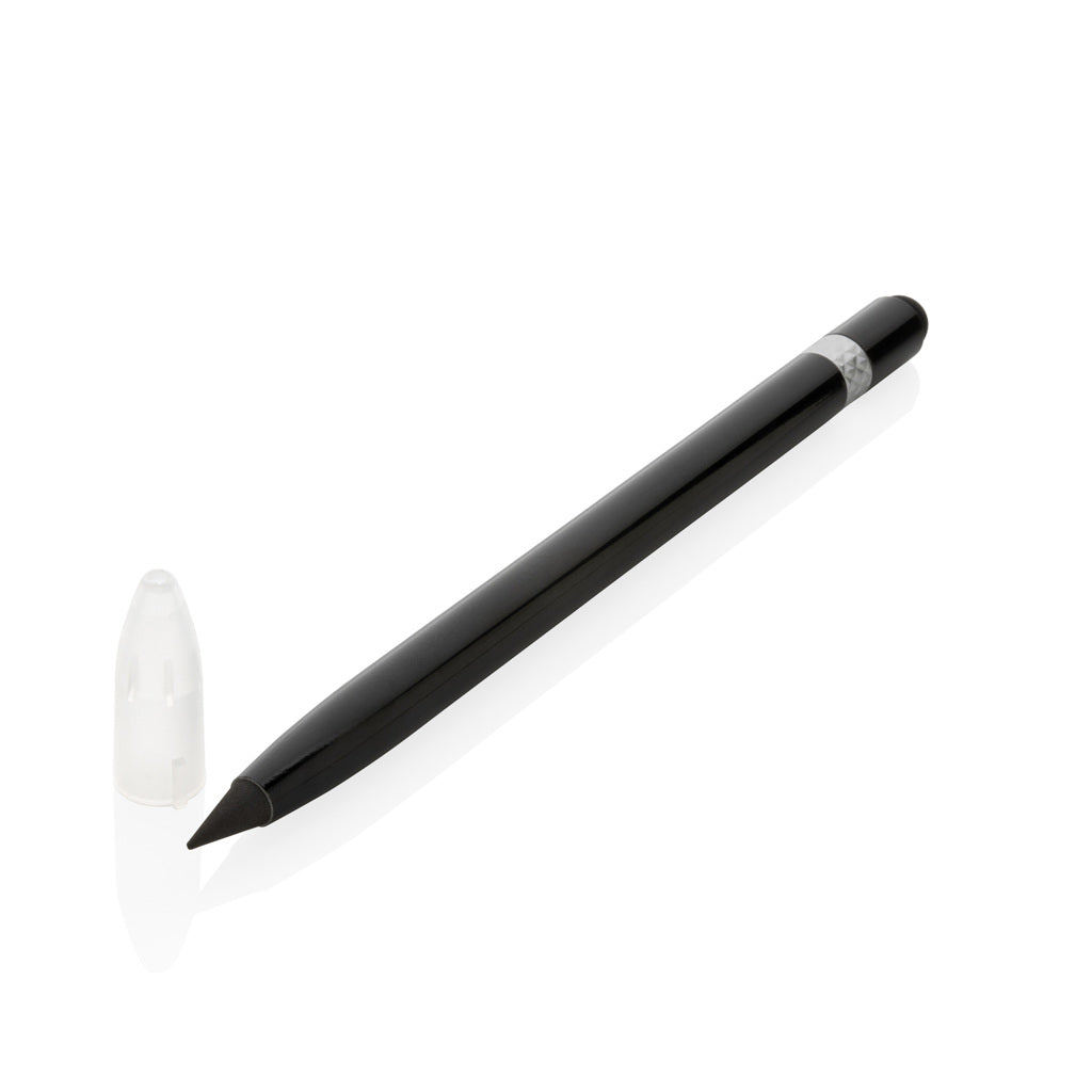 Aluminium inkless pen with eraser