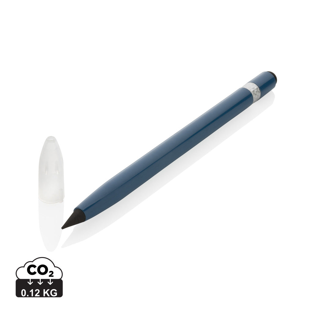 Aluminium inkless pen with eraser