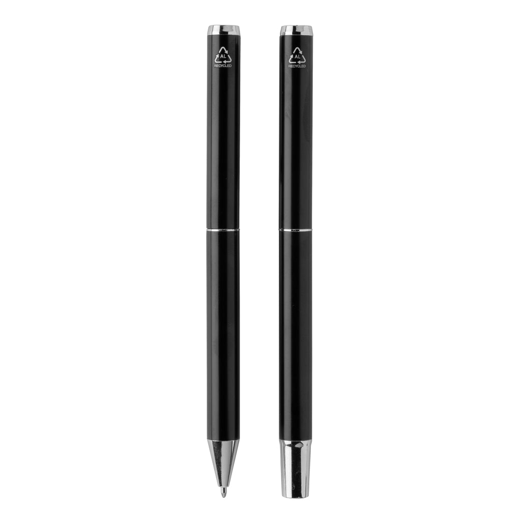 Swiss Peak Cedar RCS certified recycled aluminium pen set