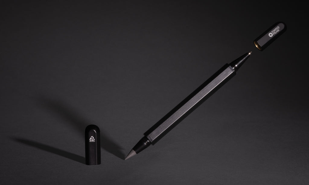 Swiss Peak Storm RCS recycled aluminium dual tip pen
