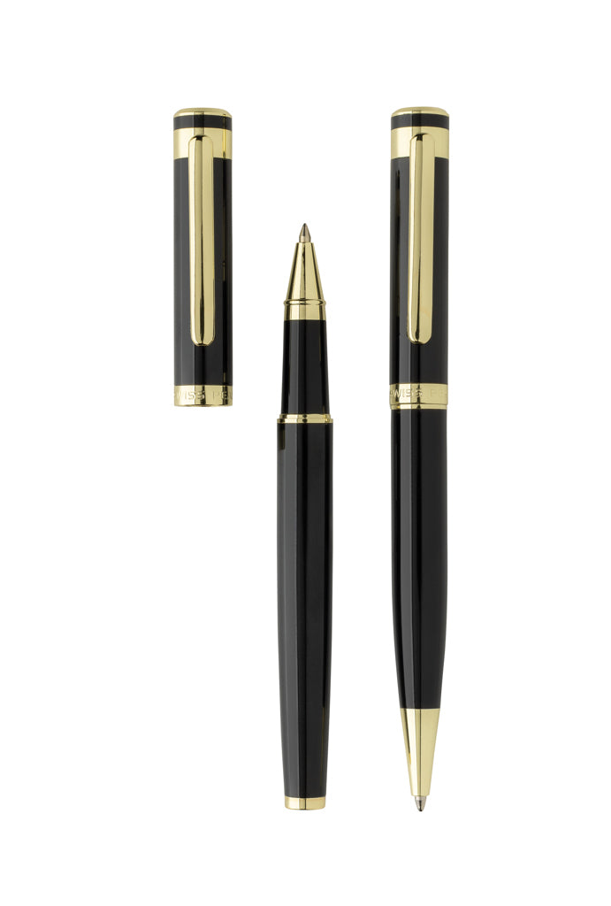 Swiss Peak Luca RCS recycled brass deluxe pen set