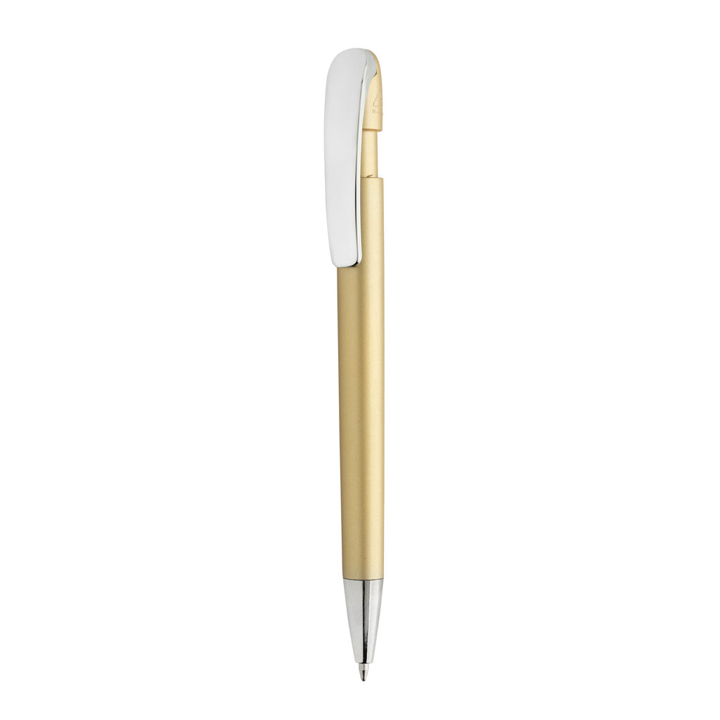 Glide GRS certified R-ABS Metal Clip Pen - gold, Recycled ABS,Metal