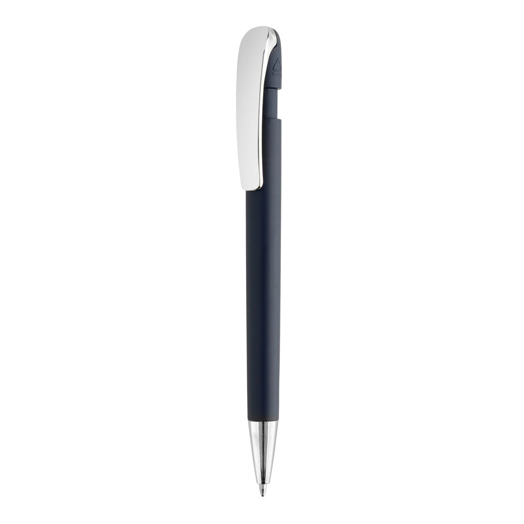Glide GRS certified R-ABS Metal Clip Pen - navy, Recycled ABS,Metal