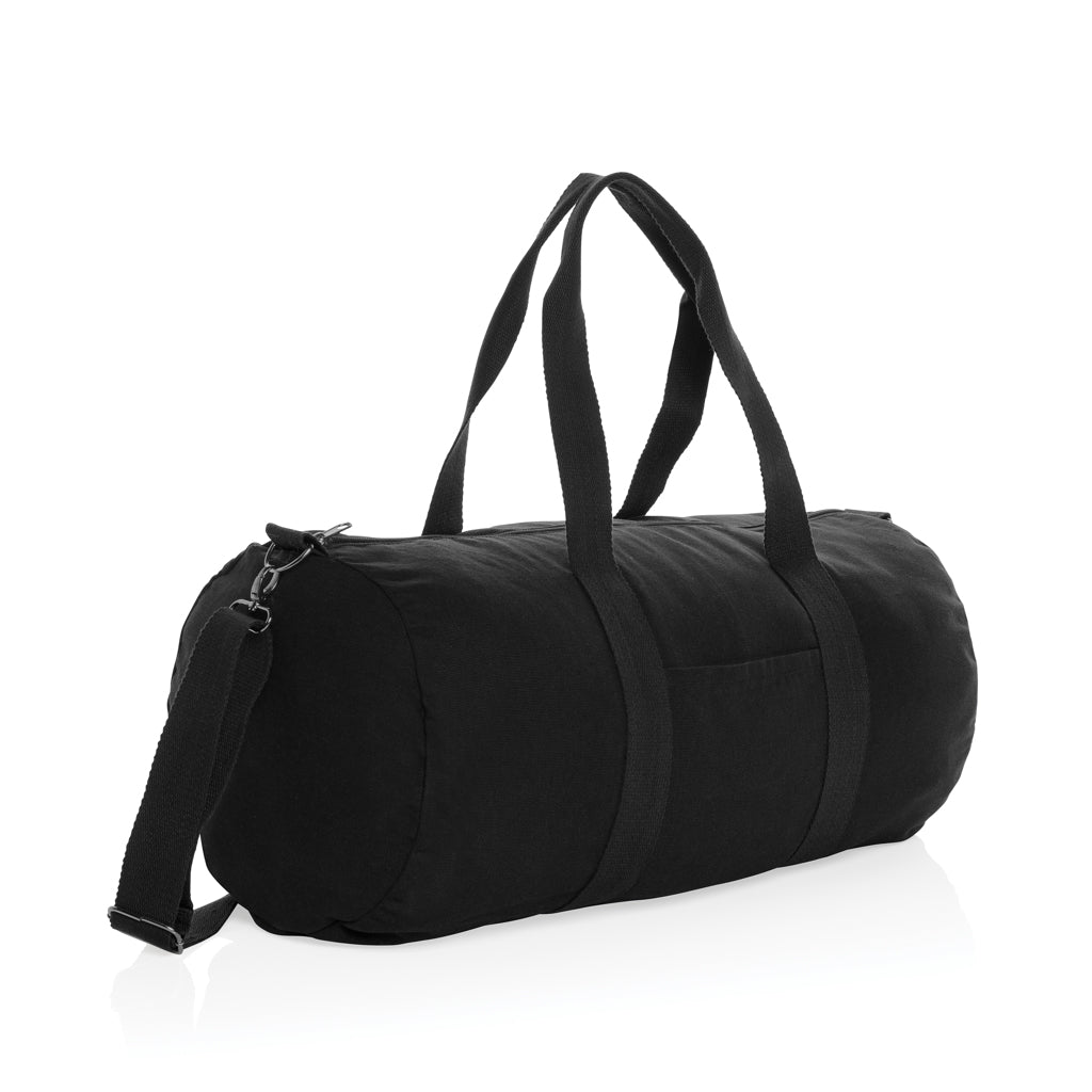 Impact Aware™ 285gsm rcanvas duffel bag undyed - black, Recycled Canvas