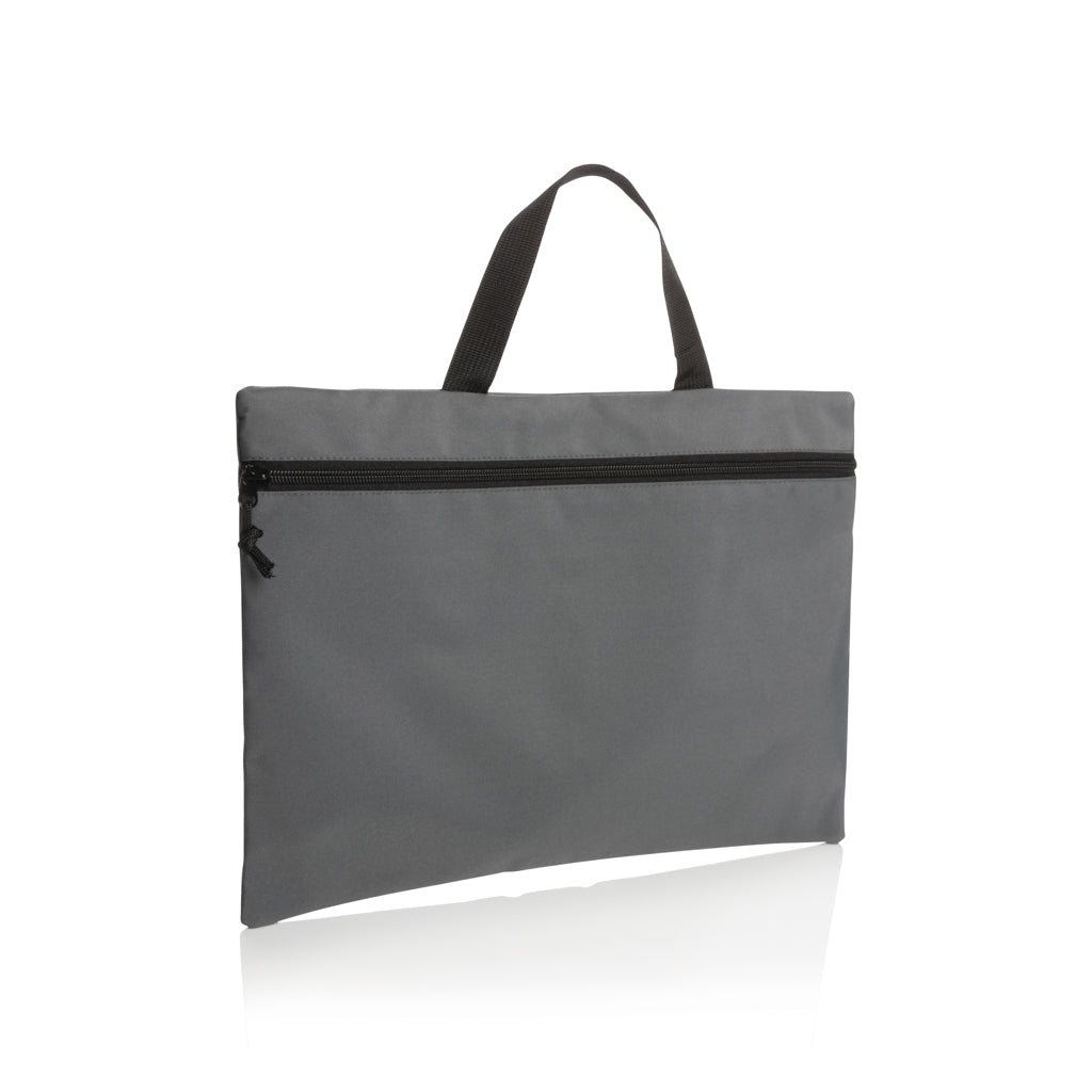 Impact AWARE™ lightweight document bag - anthracite, rPET,rPET