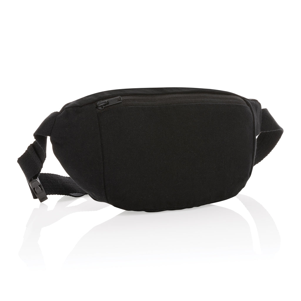 Impact AWARE™ 285gsm rcanvas hip bag undyed - black, Recycled Canvas