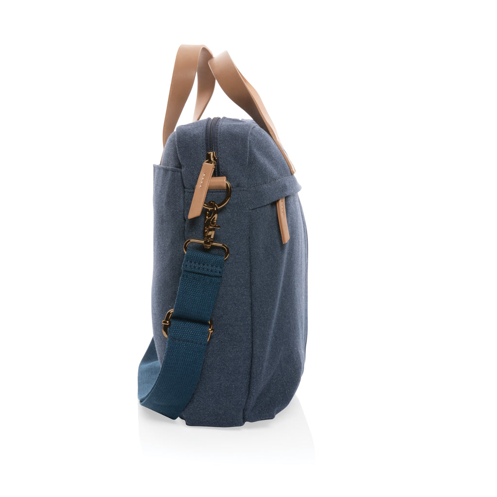 Impact AWARE™ 16 oz. recycled canvas laptop bag